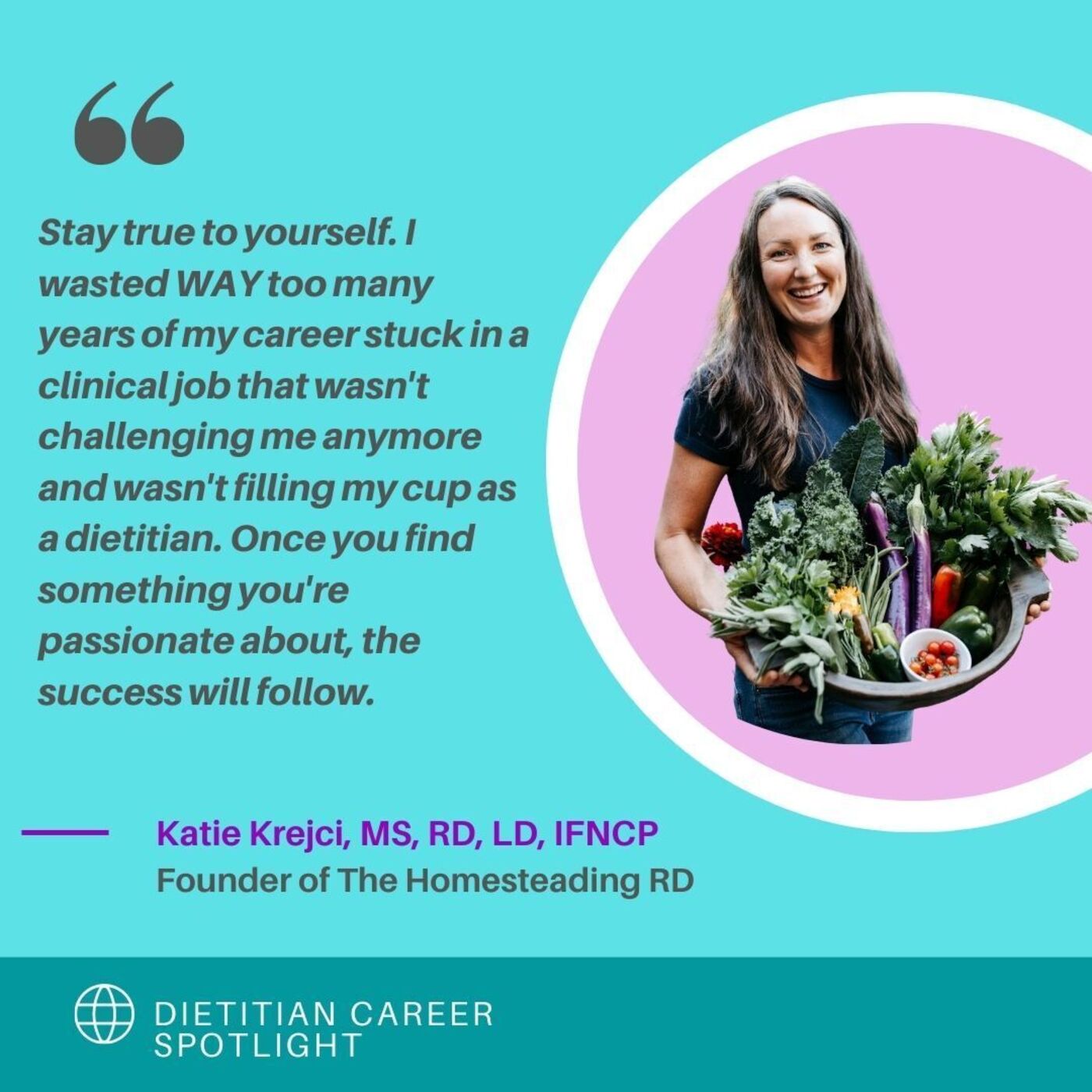Dietitian Job Spotlight Katie Krejci, The Homesteading NutritionJobs